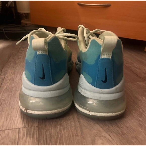 Nike React Air Max 270 Sneakers Mens Sz 9 M Green Running Shoes AO4971-301 - Picture 4 of 6